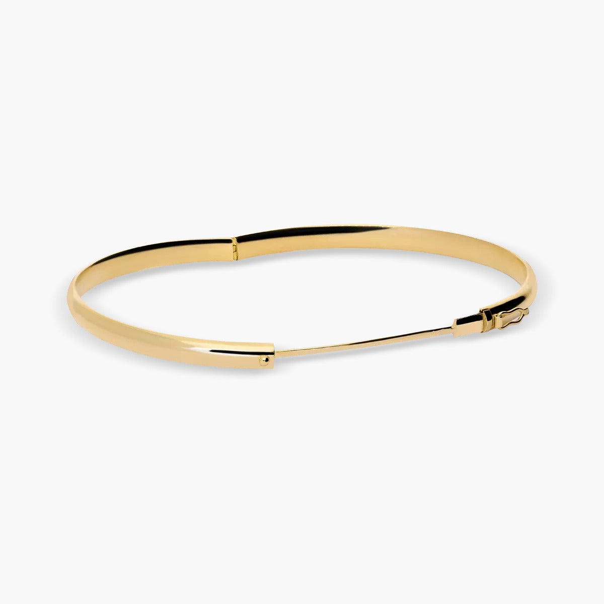 Pulsera rígida redonda de oro 18K 50x65 mm