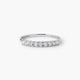 Anillo de oro blanco 18K