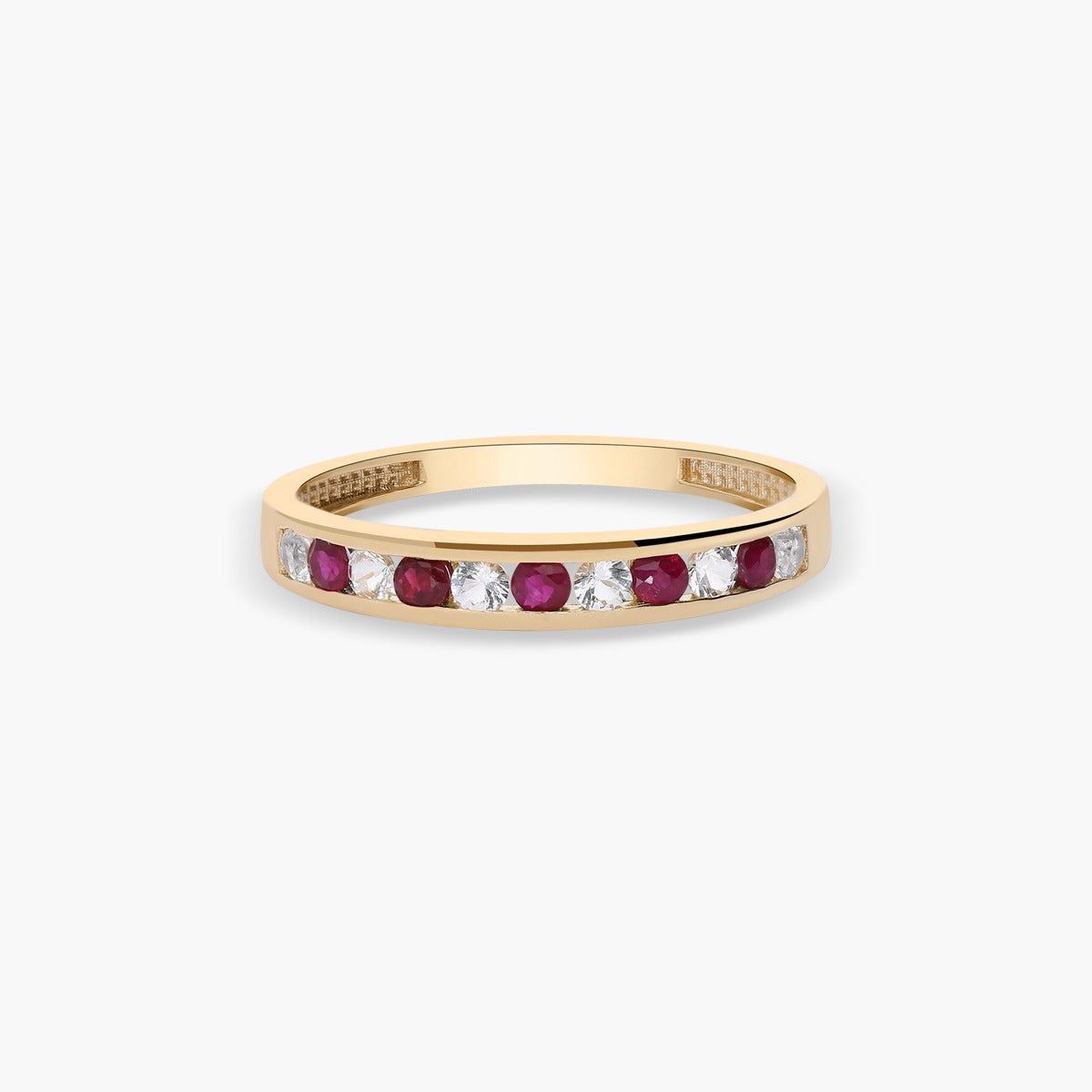 Anillo de oro 18K rubí 