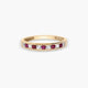 Anillo de oro 18K rubí 
