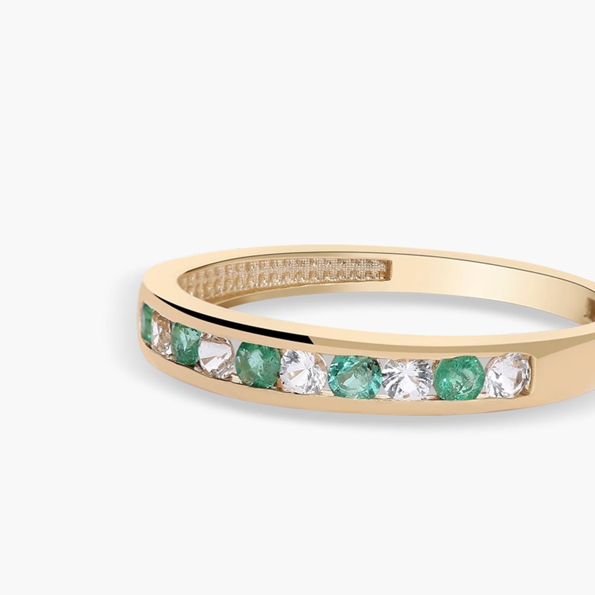 Anillo de oro 18K esmeralda