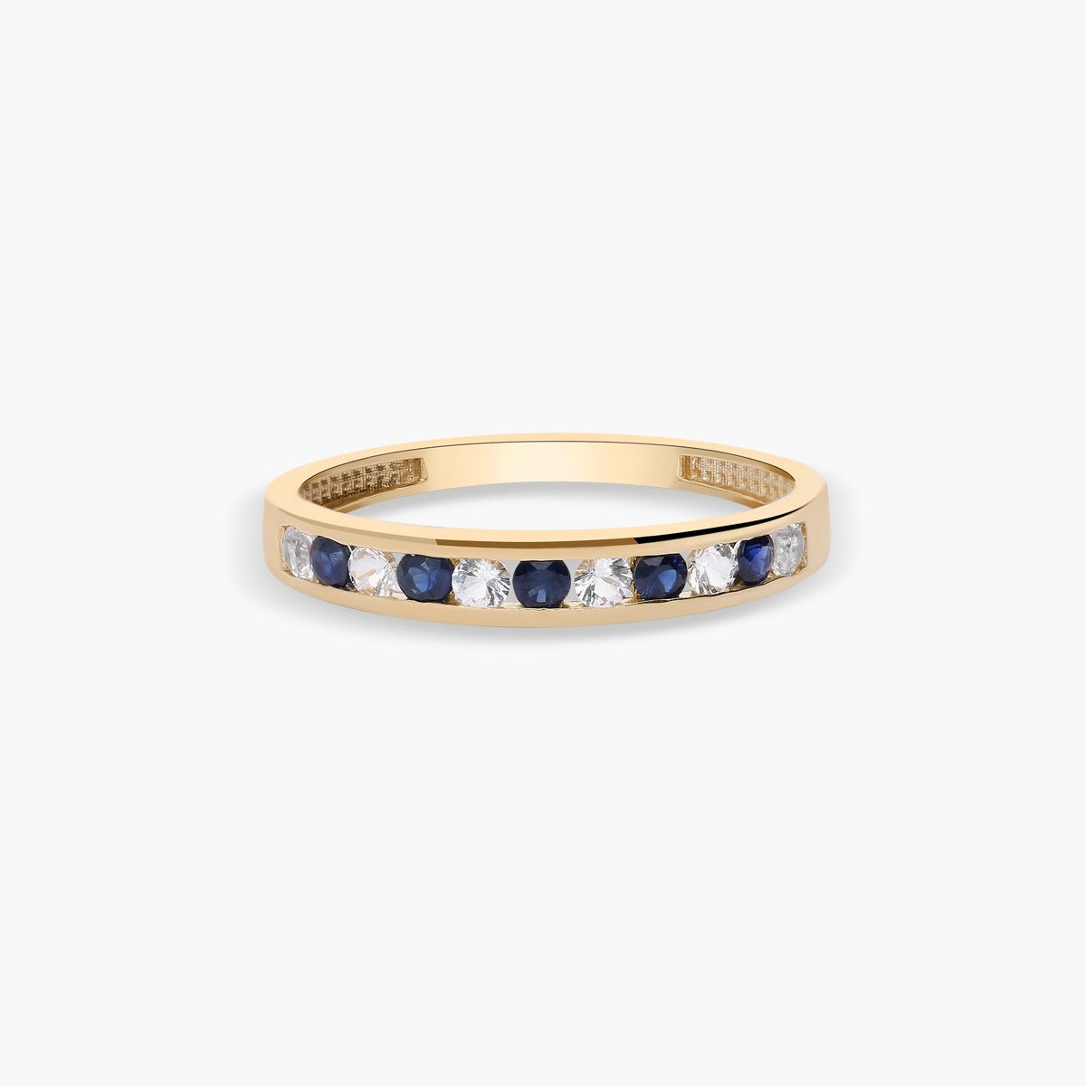 Anillo de oro 18K zafiro 