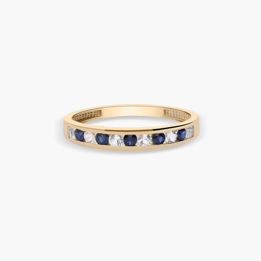 Anillo de oro 18K zafiro 