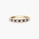 Anillo de oro 18K zafiro 