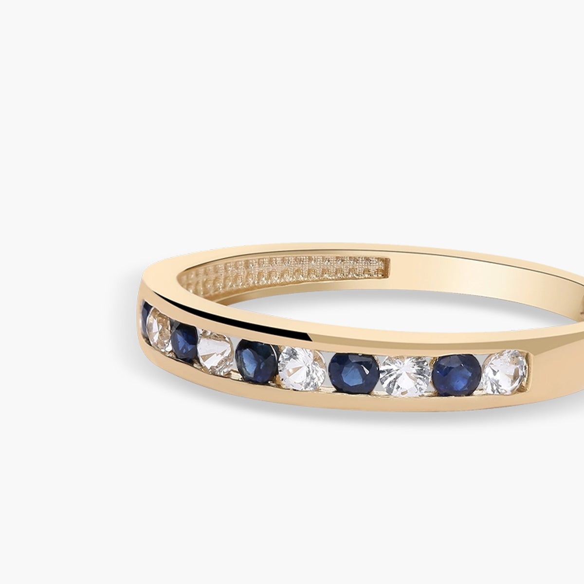 Anillo de oro 18K zafiro 