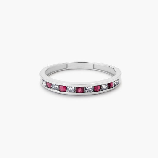 Anillo de oro blanco 18K 