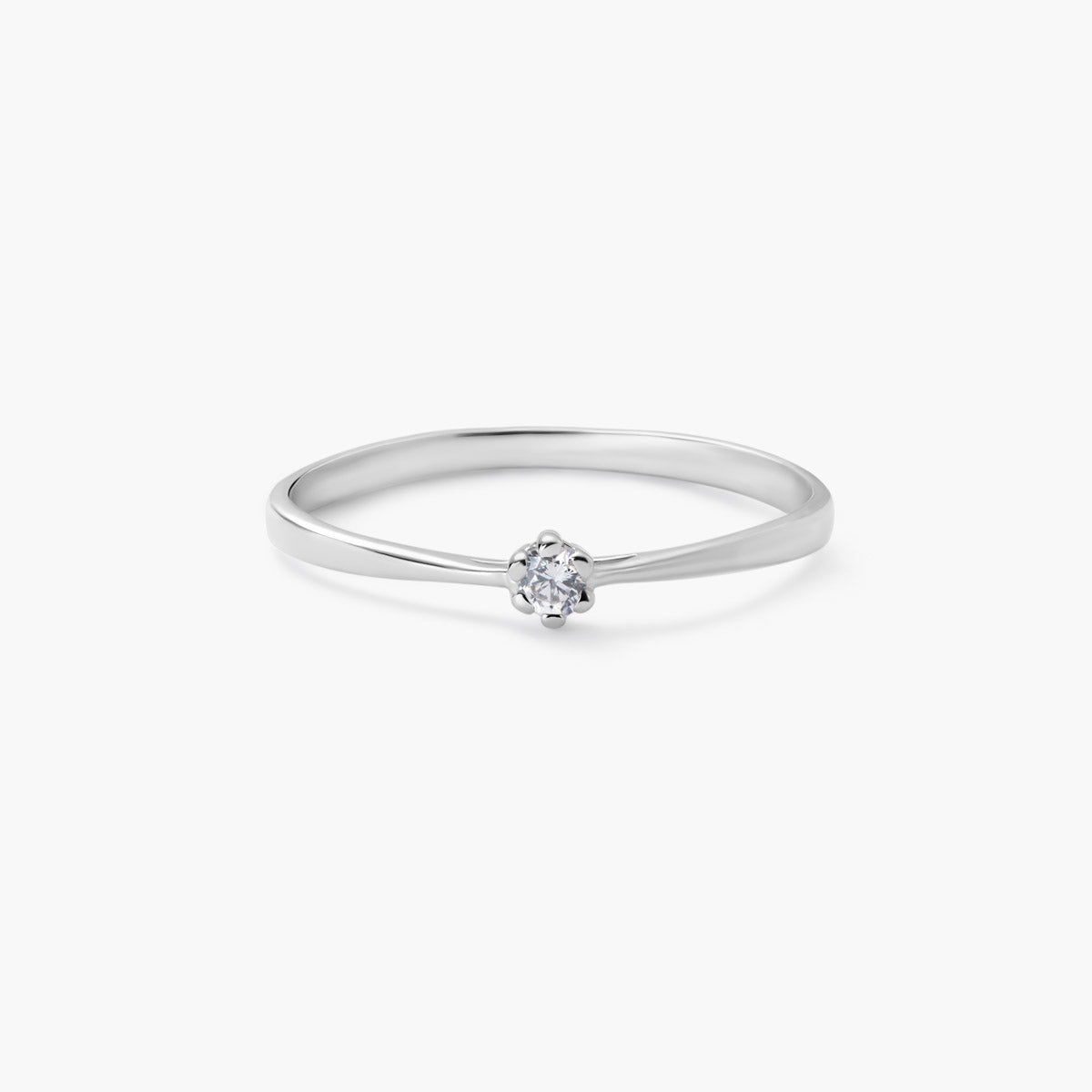 Anillo de oro blanco 18K PLANET