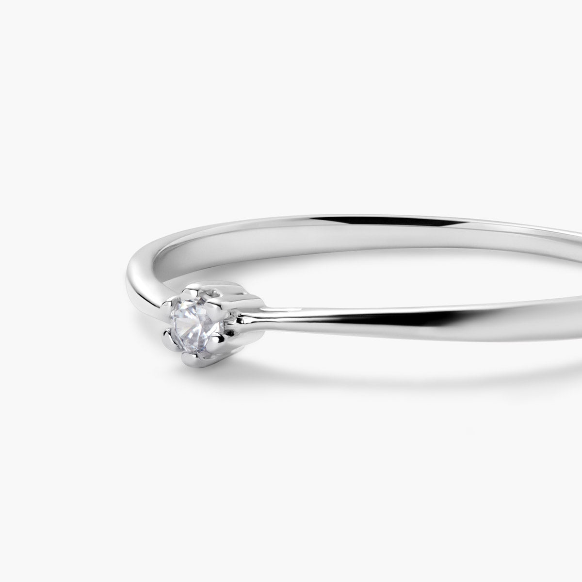 Anillo de oro blanco 18K PLANET