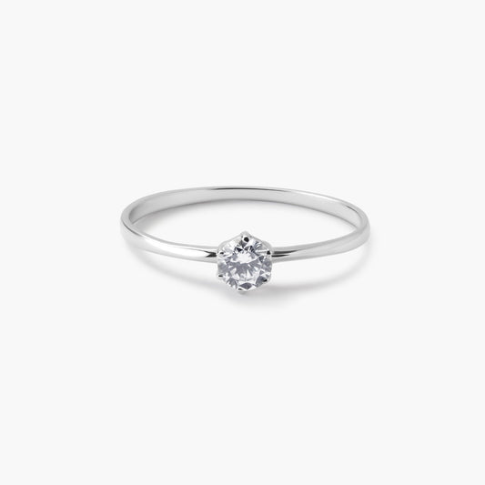 Anillo de oro blanco 18K PLANET