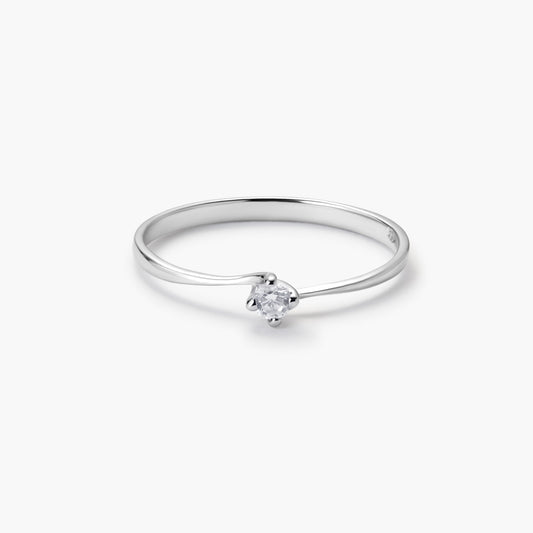 Anillo de oro blanco 18K CELESTIAL
