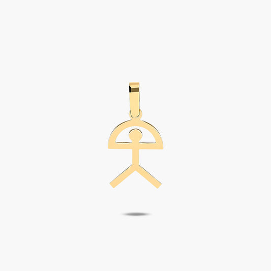 Colgante índalo de oro 18K 20mm