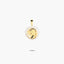 Medalla Virgen niña con velo de oro 18K 18 mm