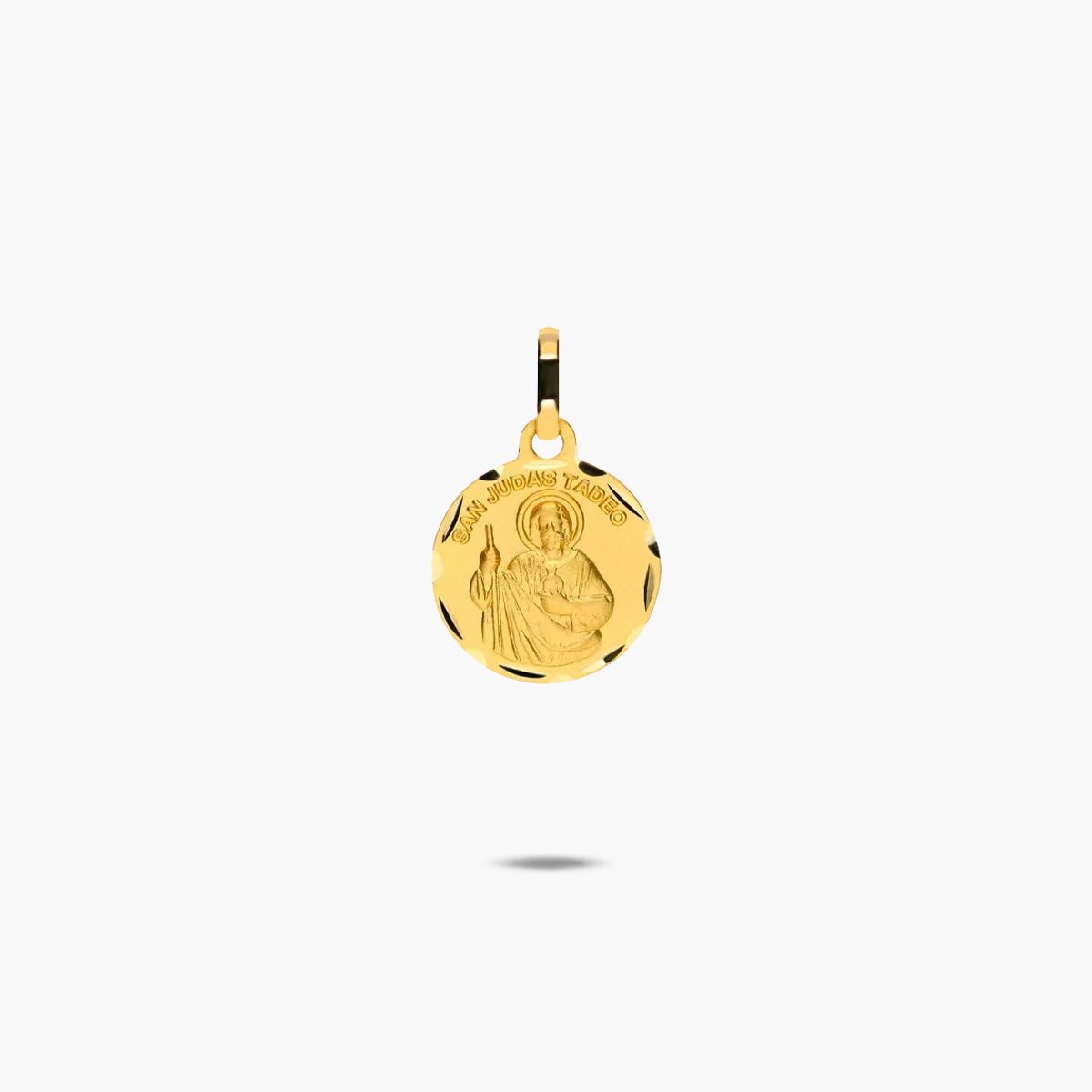 Medalla San Judas de oro 18K 14 mm