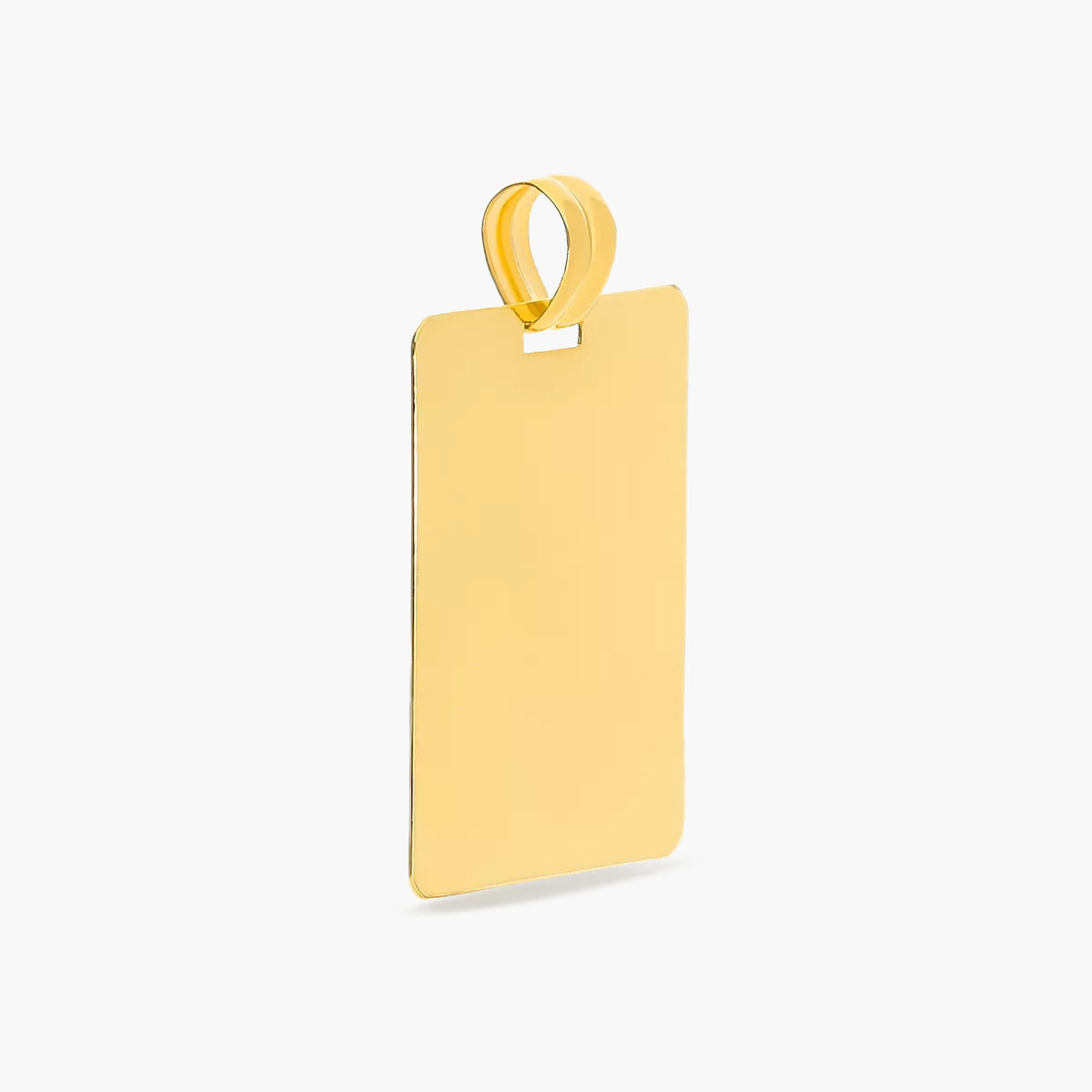 Colgante placa oro 18K 28 mm