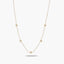 Gargantilla diamante natural oro 18 quilates