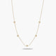 Gargantilla diamante natural oro 18 quilates