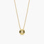Collar de oro 18K diamante natural 0.03 ct.