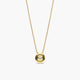Collar de oro 18K diamante natural 0.03 ct.