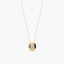 Collar de oro 18K diamante natural 0.07 ct.
