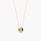 Collar de oro 18K diamante natural 0.07 ct.
