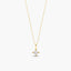 Collar de oro 18K diamante natural 0.15 ct. SUN