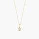 Collar de oro 18K diamante natural 0.15 ct. SUN