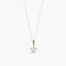 Collar de oro 18K diamante natural 0.20 ct. SUN