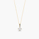 Collar de oro 18K diamante natural 0.20 ct. SUN