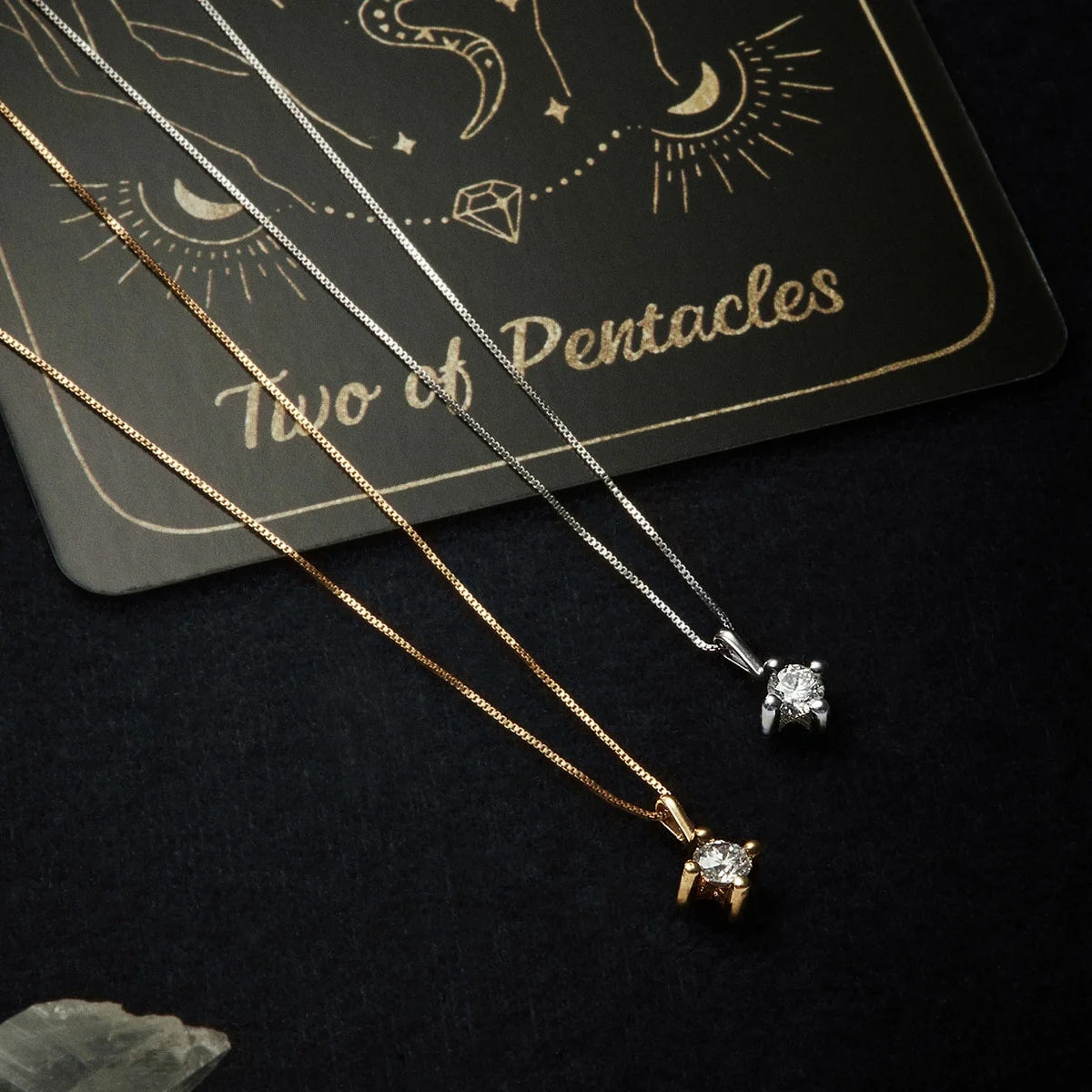 Collar de oro 18K diamante natural 0.20 ct. SUN