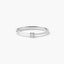 Anillo de oro blanco 18K diamante natural 0.05 ct. MOON