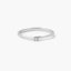 Anillo de oro blanco 18K diamante natural 0.03 ct. MOON