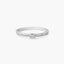 Anillo de oro blanco 18K diamante natural 0.23 ct. COMET