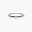Anillo de oro blanco 18K diamante natural 0.05 ct. MOON
