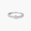 Anillo de oro blanco 18K diamante natural 0.26 ct. COMET