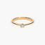 Anillo de oro 18K diamante natural 0.05 ct. SUN