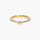 Anillo de oro 18K diamante natural 0.05 ct. SUN