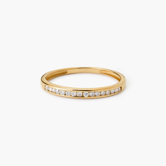 Anillo de oro 18K diamante natural 0.18 ct. METEOROIDS
