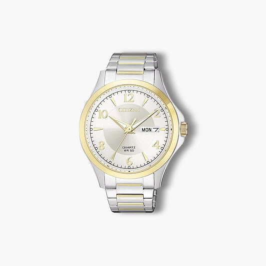 Reloj Citizen Quartz BF2005-54A acero bicolor plateado y dorado