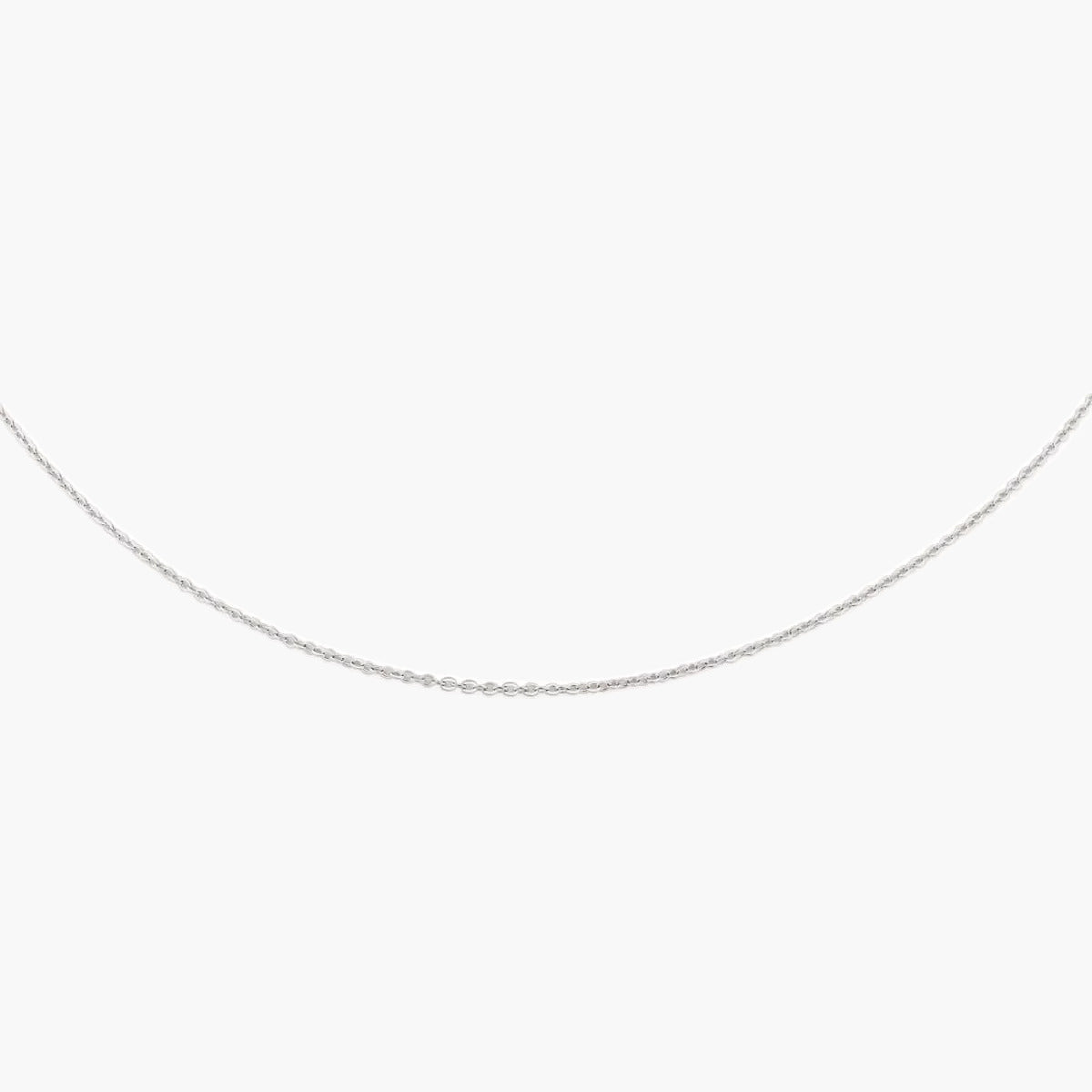 Cadena de oro blanco 18K 40 cm