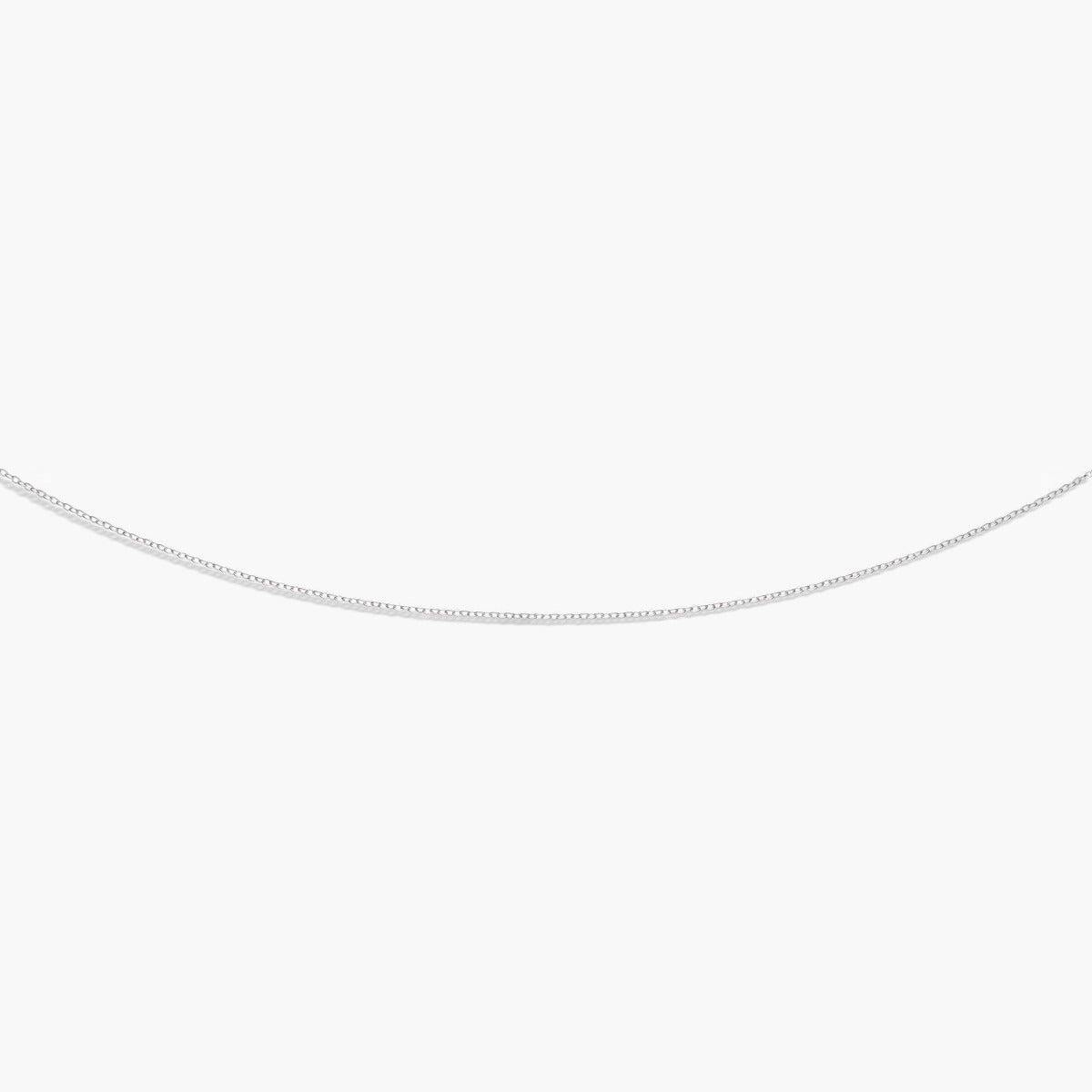 Cadena de oro blanco 18K 40 cm