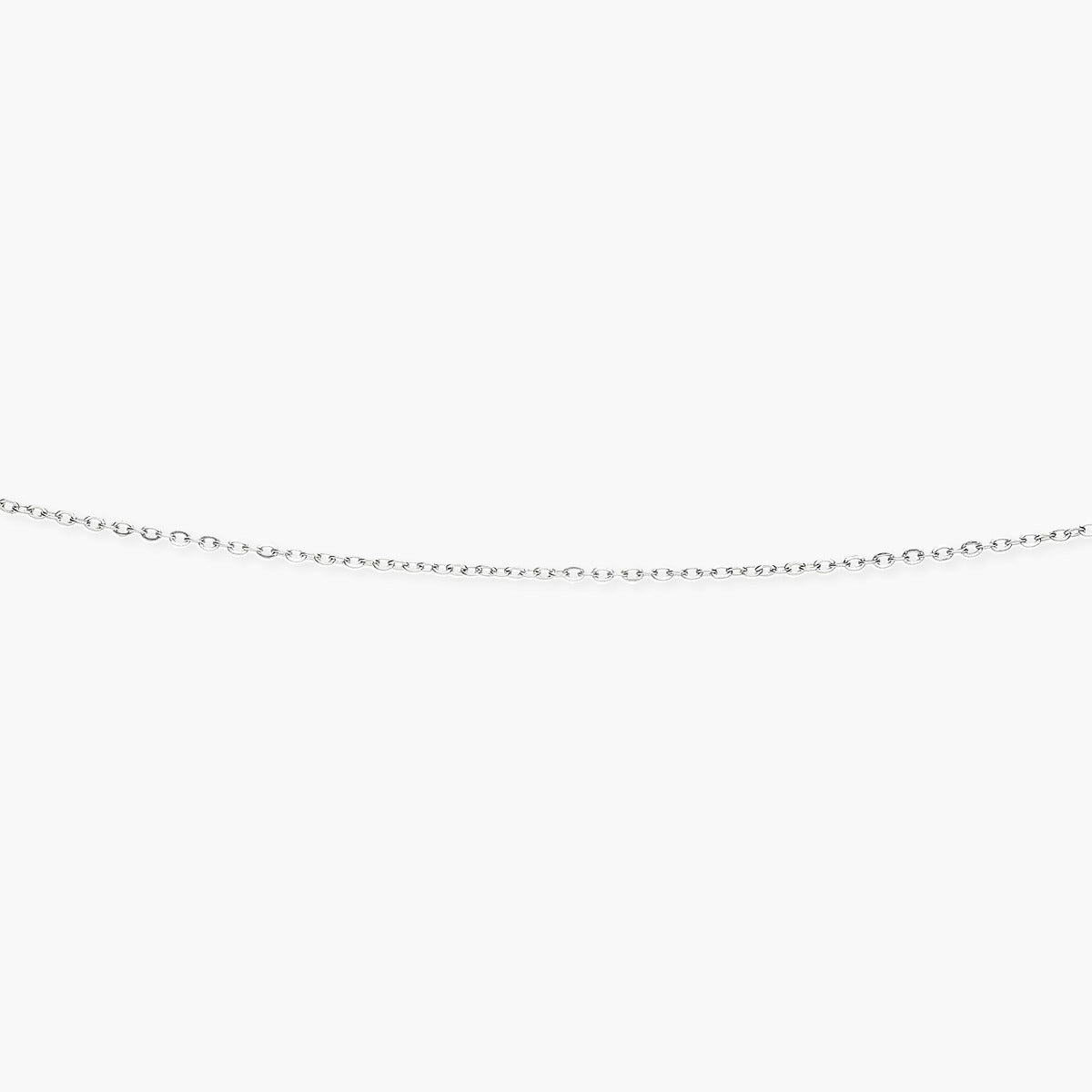 Cadena de oro blanco 18K 45 cm