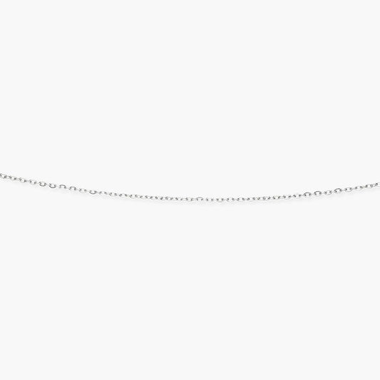 Cadena de oro blanco 18K 45 cm