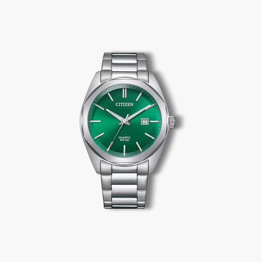 Reloj Citizen Quartz BI5110-54X acero esfera verde