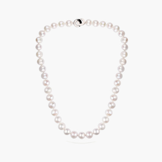 Collar de plata 1ª ley perlas 45 cm