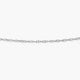 Cadena de oro blanco 18K 45 cm