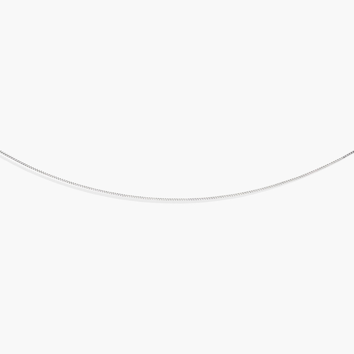 Cadena de oro blanco 18K 40 cm