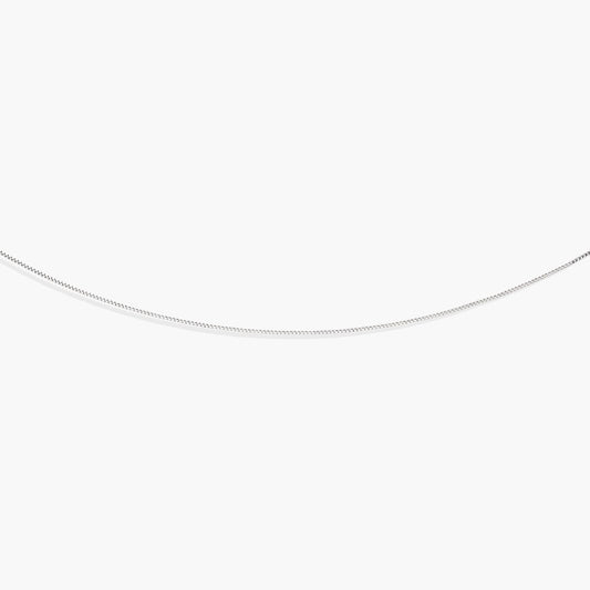 Cadena de oro blanco 18K 40 cm