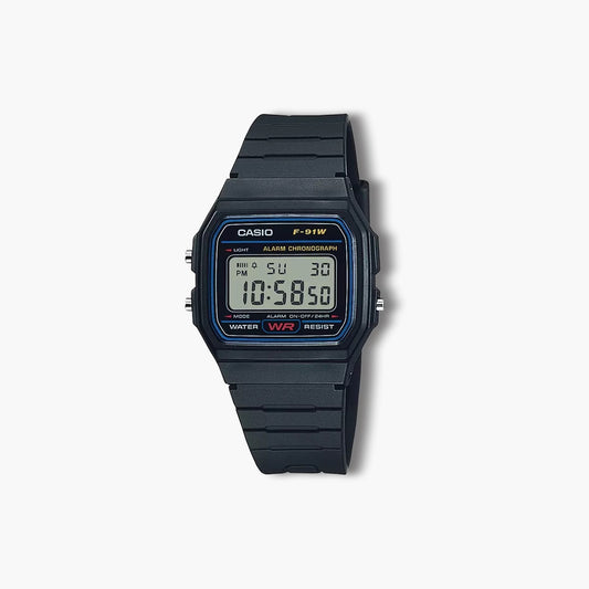 Reloj Casio Collection Retro F-91W-1YEG digital negro