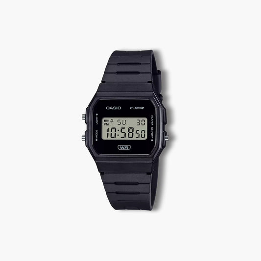 Reloj Casio Collection Retro F-91WB-1AEF digital negro