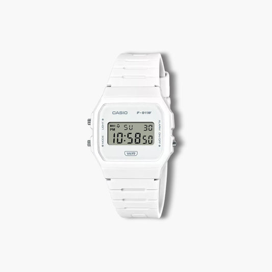 Reloj Casio Collection Retro F-91WB-7AEF digital blanco